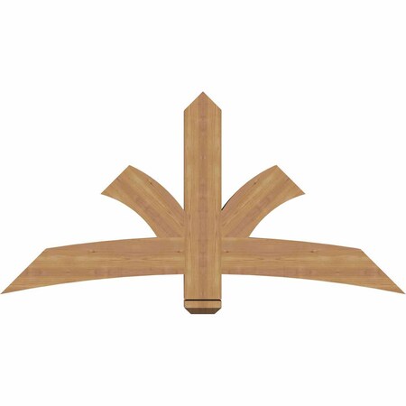 Ekena Millwork Davenport Timber Gable Bracket, Western Red Cedar, 60"W x 30"H x 3 1/2"D x 5 1/2"F, 12/12 Pitch GBW060X30X0406DAV00SWR